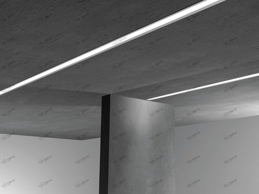 EGOLUCE Встраиваемый алюминиевый потолочный светильник led с системой rgb Linea 6617 / 6618