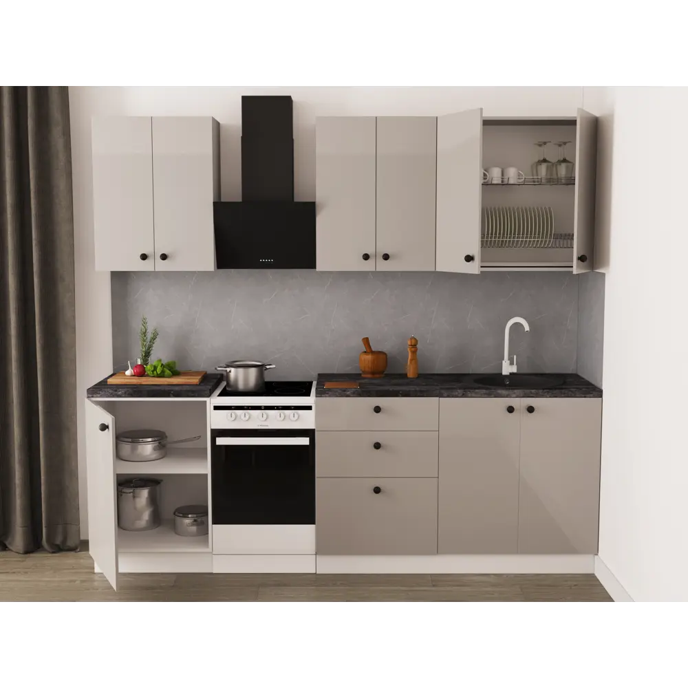 Стеновая панель Delinia 300x0.6x65 см ДСП цвет серый STLM-2105010 - Вид №5