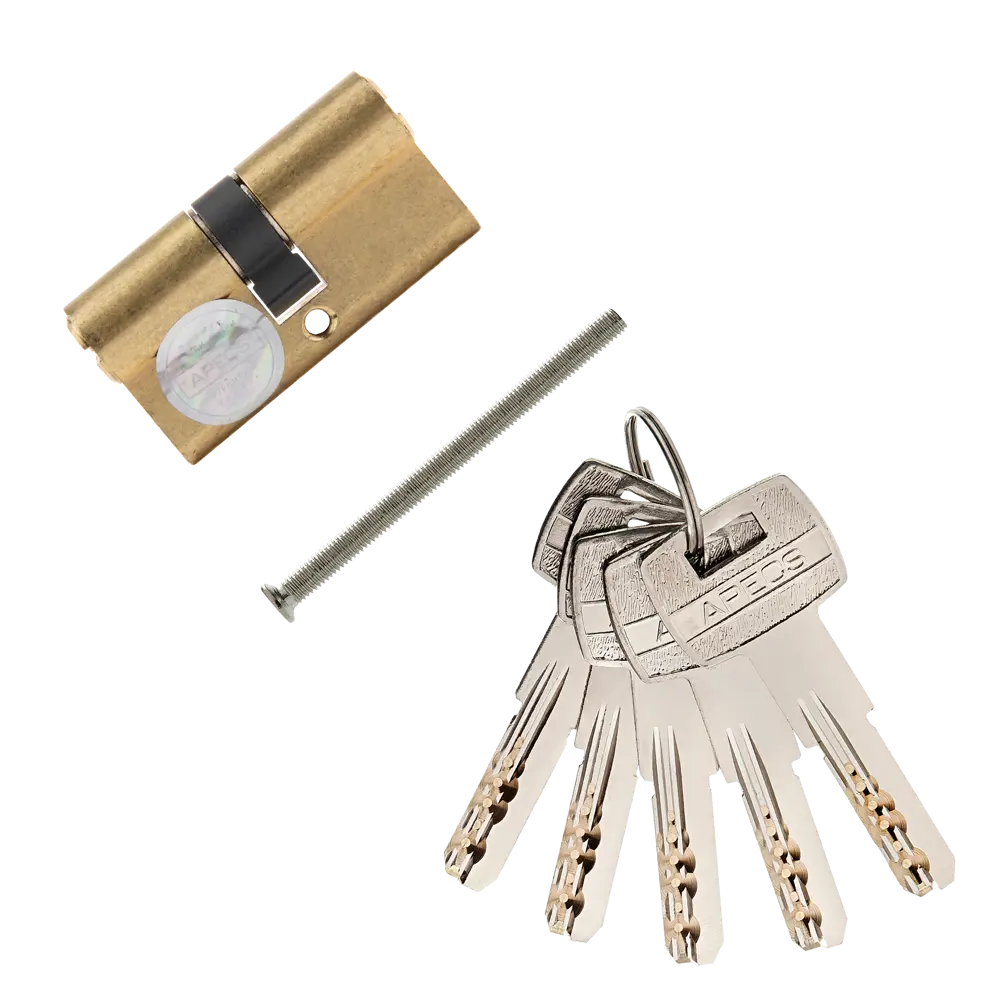 APECS Pro LM-60-G Цилиндровый механизм для металлических дверей, золото 84168099 SM STLM-0902360 - Вид №1