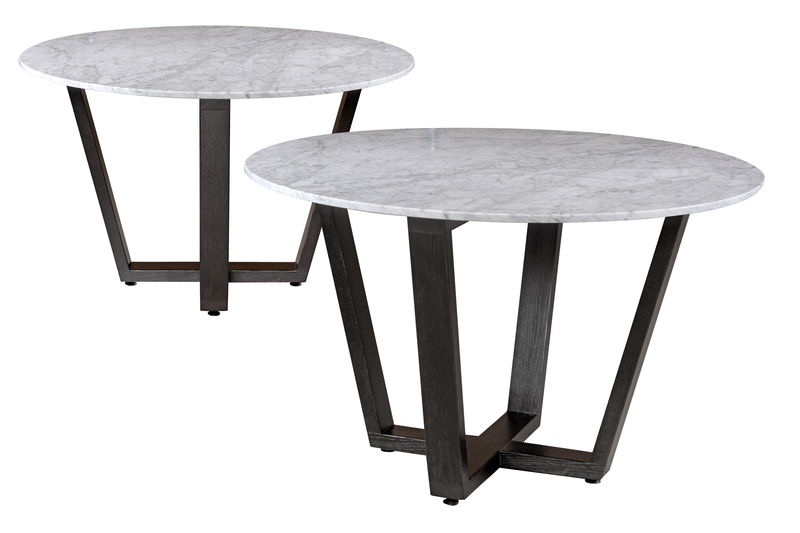 HT341Marble Уимблдонский круглый стол с каменной столешницей ijlbrown  - Вид №2