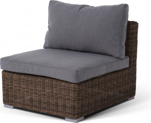 YH-C1032W brown "Лунго" модуль прямой с подушками, коричневый 4SIS