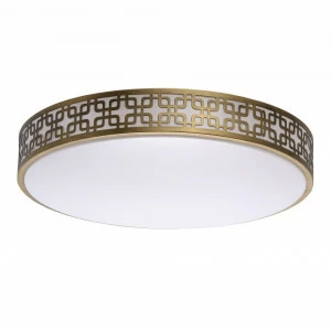 Потолочный светодиодный светильник ДУ De Markt Ривз 10 674015301 DE MARKT РИВЗ 203905 Белый;серебро