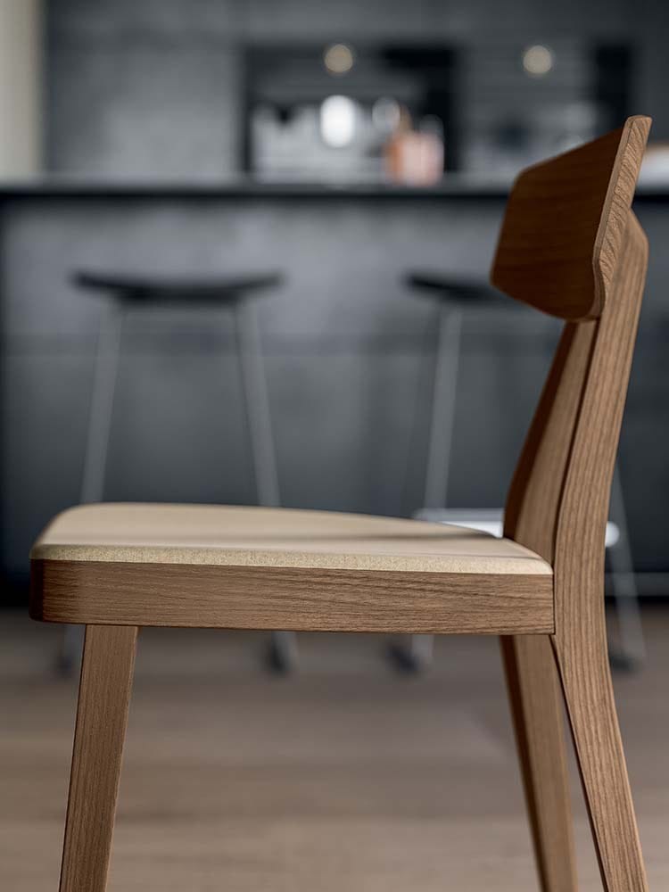 Стул из ясеня с мягким сиденьем Quadrifoglio Group Design Living ARCH-00035728 - Вид №3