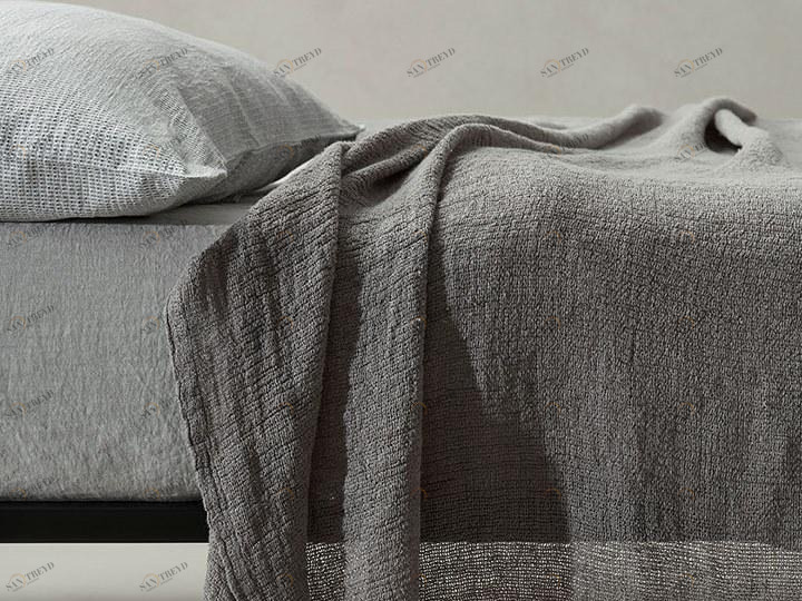 Society Limonta Однотонное покрывало из льна sun-id-1468464