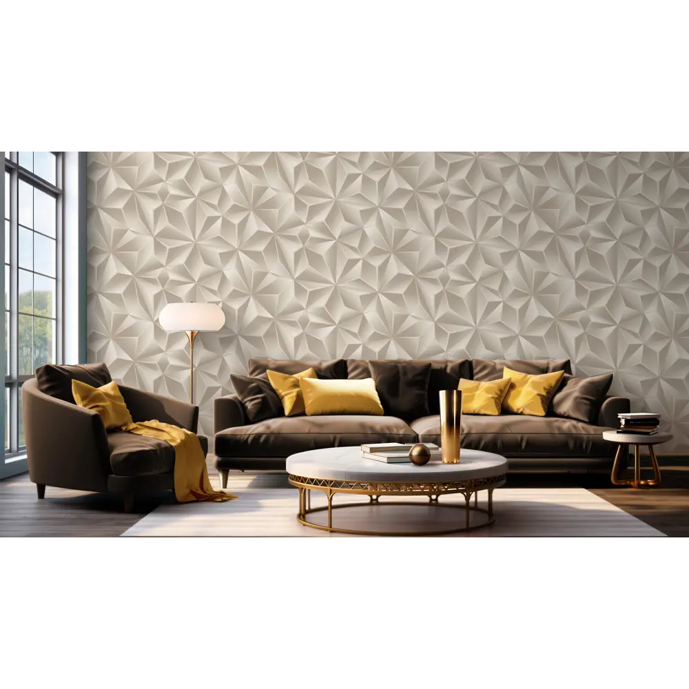 Обои флизелиновые Ateliero Kaleidos бежевые 1.06 м AT88187-13 Kaleidoscope STLM-2113764 - Вид №4