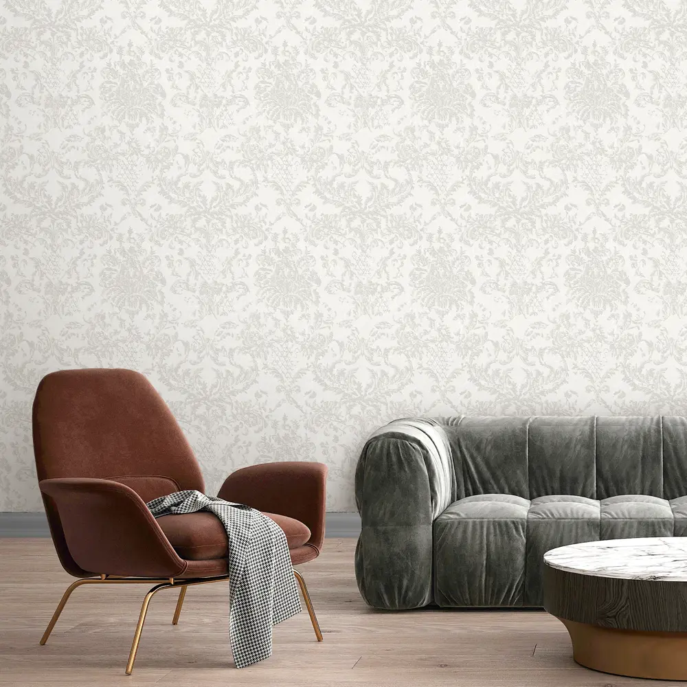 Обои флизелиновые Ateliero Azzurro бежевые 1.06 м AT281302 STLM-2107696 - Вид №2