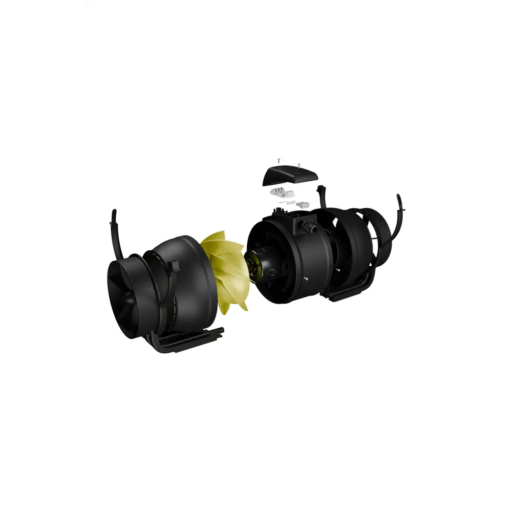 Вентилятор канальный центробежный Era Pro Mistral D150/160 мм 40 дБ 576 м3/ч цвет черный STLM-2014133 - Вид №1