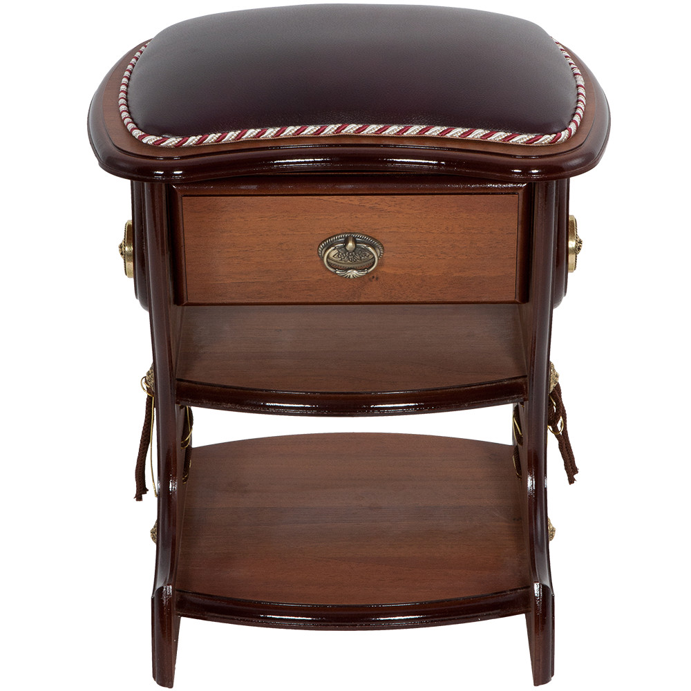 11136 Табурет Сапог с ящиком Орех Бордо BOGACHO 4627138237762 - Вид №7