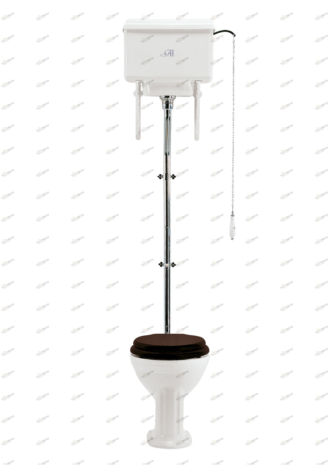 Gentry Home Пьедестал для раковины 640 мм с канавками Belgravia  GH101816 