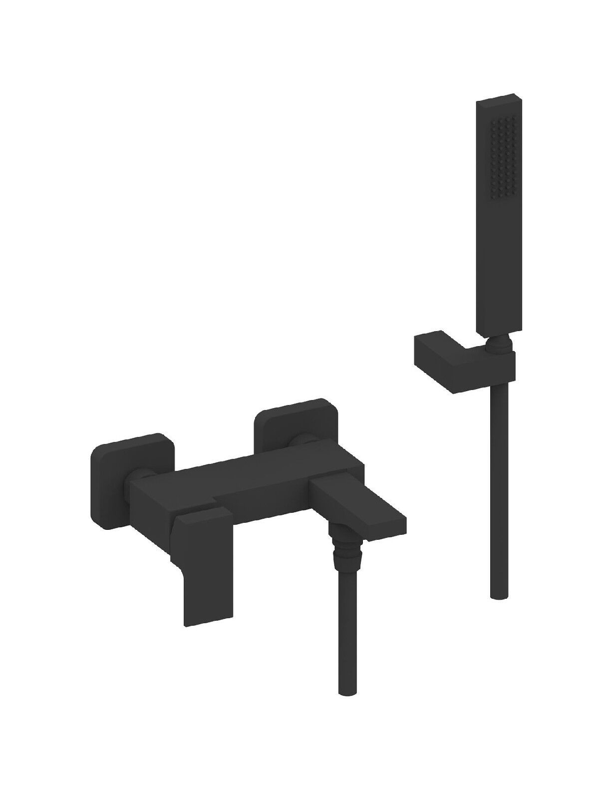 Настенный смеситель для ванны с ручным душем Rubinetterie Frattini Vita Due ARCH-00128376 - Вид №6