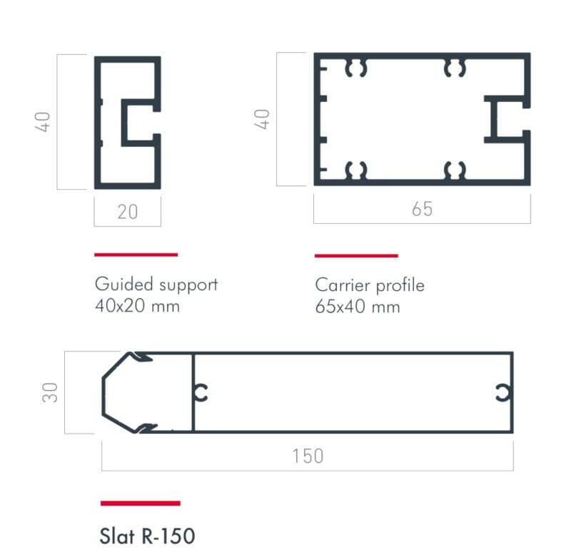 Алюминиевые жалюзи Saxun R-150 ARCH-00034611 - Вид №2