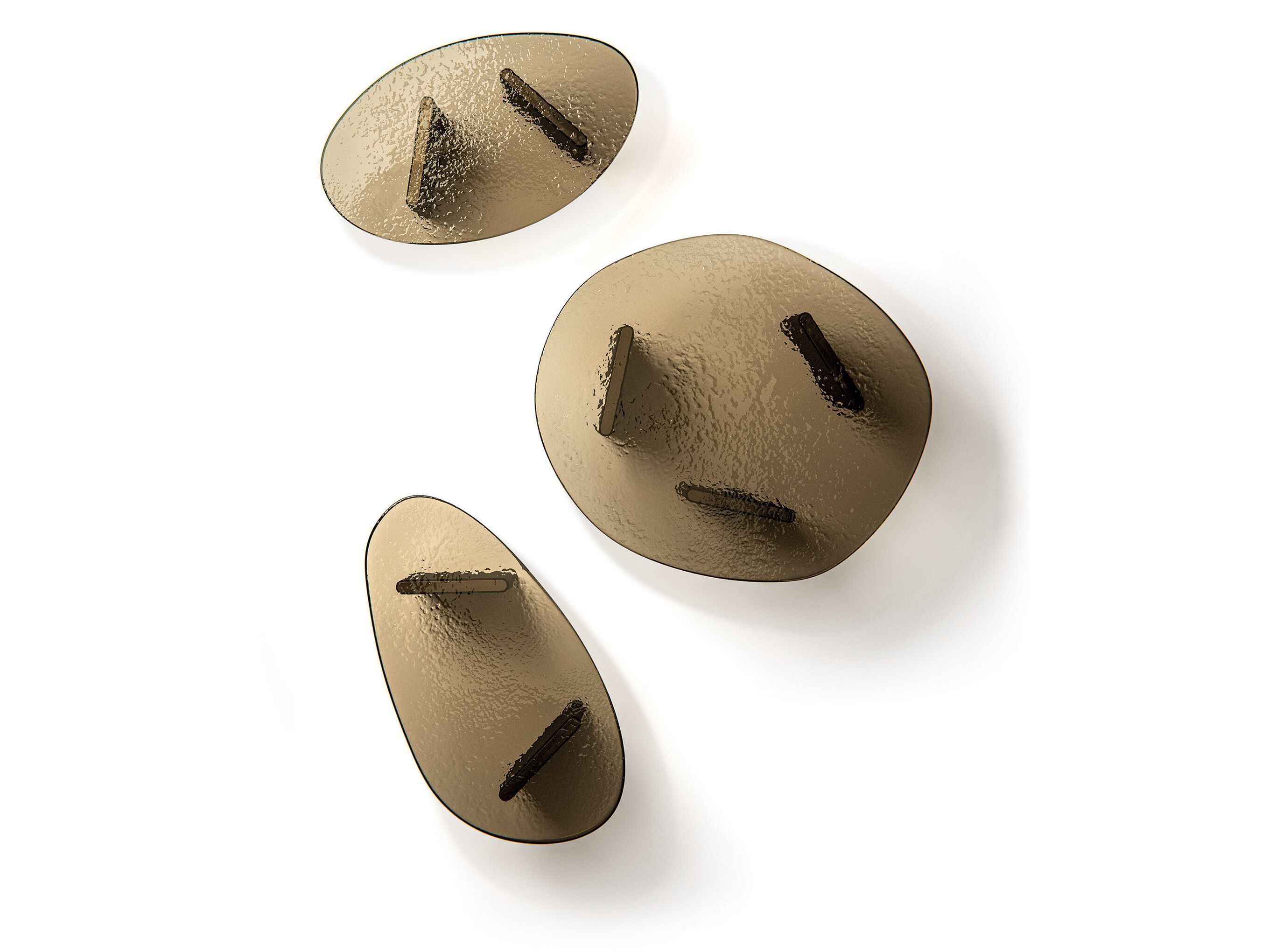 Низкий овальный журнальный столик из литого стекла MisuraEmme STOWE ARCH-00120847 - Вид №1