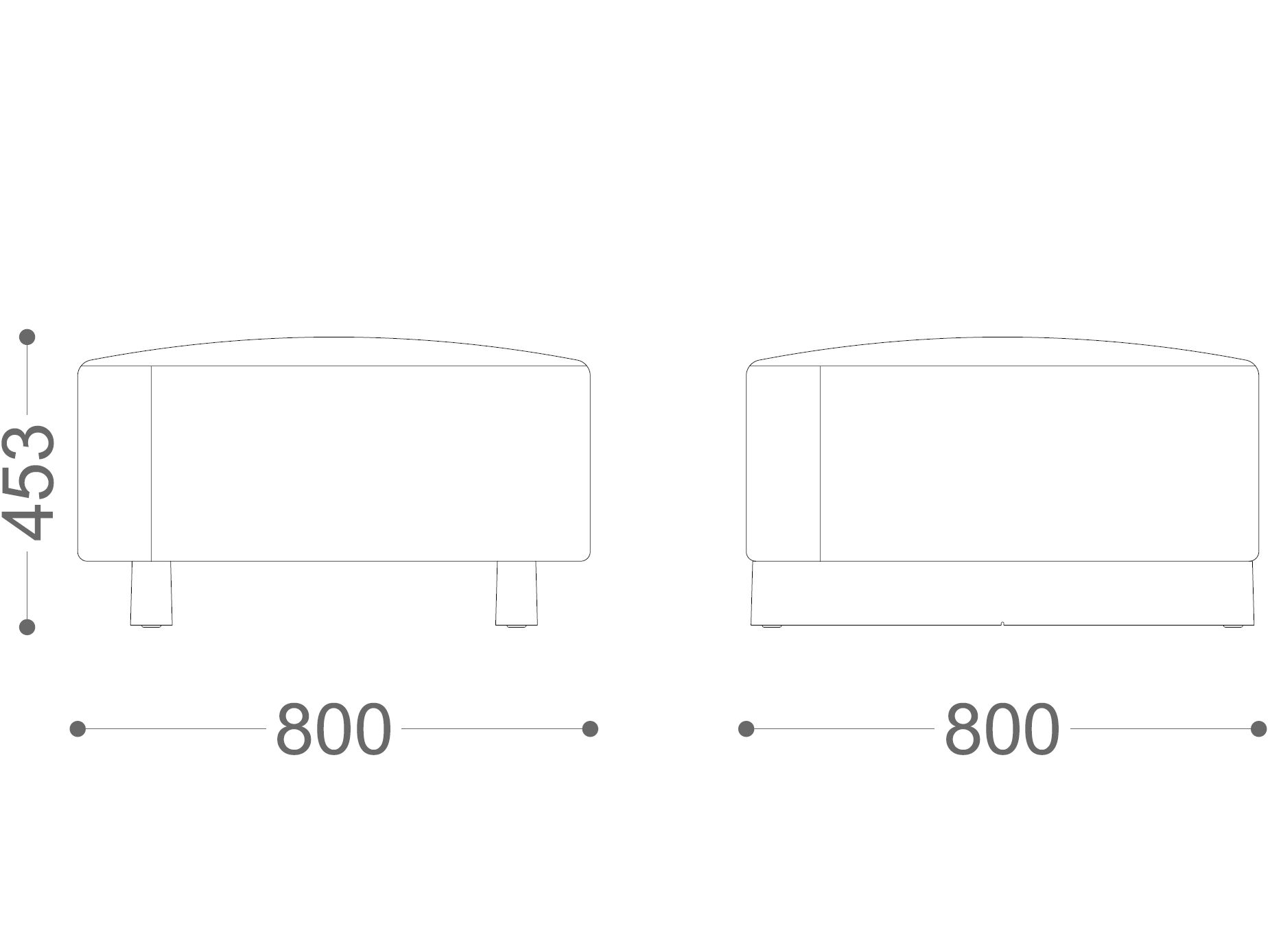 Квадратный пуф VAGHI Dual ARCH-00106005 - Вид №6