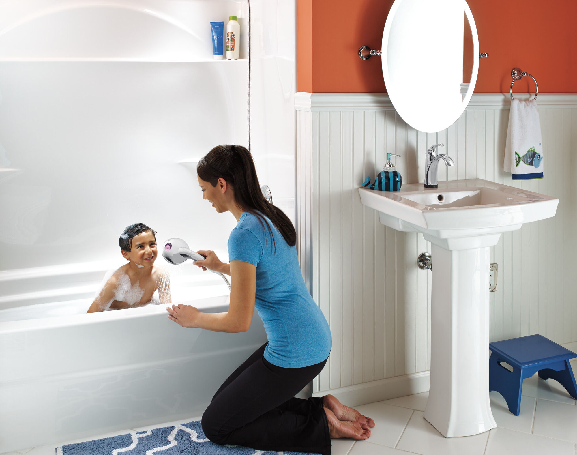 538T-DST Смеситель для ванной с одной ручкой с технологией Touch2O.xt® Delta Faucet Lahara Хром  - Вид №10