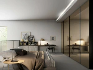 De Rosso Гардероб с распашными дверцами и встроенной зеркальной ручкой