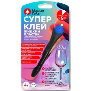 Секундный клей Masterteks прозрачный 4 г