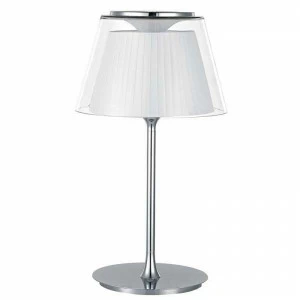 Настольная лампа дизайнерская Inculpate T111003/1white DONOLUX КЛАССИЧЕСКИЕ 080463 Прозрачный;серебро