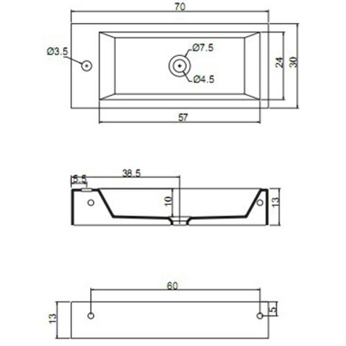 41863 Накладная раковина на столешницу  овальная Santreyd  - Вид №2