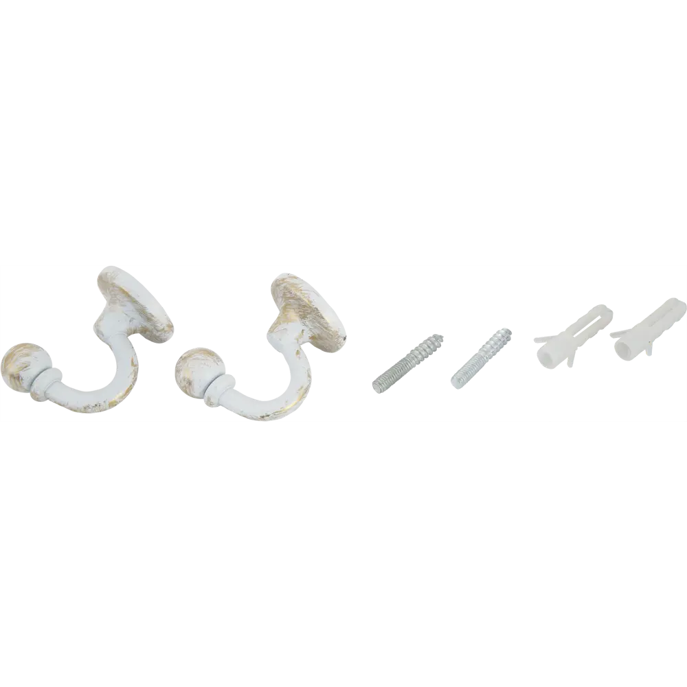 Крючок большой Orbis, металл, цвет античный белый, 2 шт STLM-2088892 - Вид №2