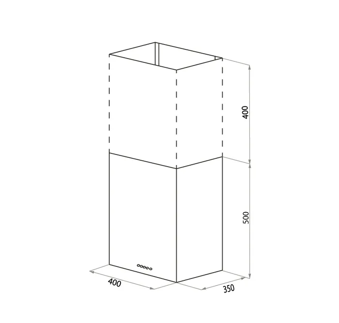 9270616 Вытяжка пристенная Meferi ROOMBOX40WH COMFORT белый STDN-0150854 - Вид №12
