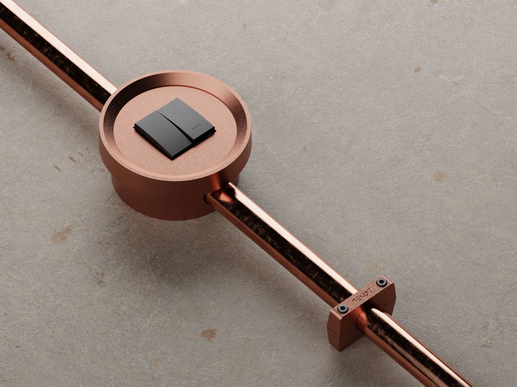 Окрашенная алюминиевая электрическая коробка Genuit медь ARCH-00091034 - Вид №1