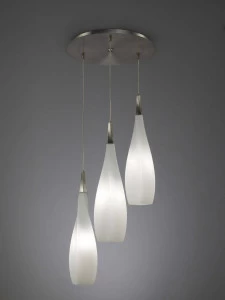 Люстра дизайнерская Instil белая, хром опал 3573 SUPERNW ДИЗАЙНЕРСКИЕ, NEO 058092 Белый