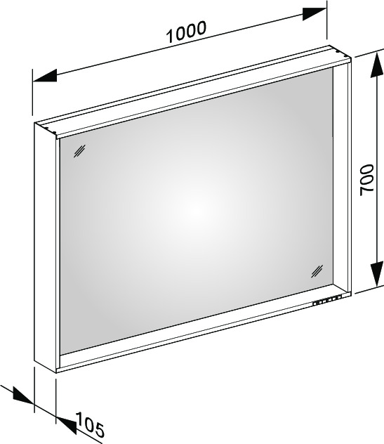 33096ZZ3000 Зеркало с подсветкой KEUCO Plan - Вид №17
