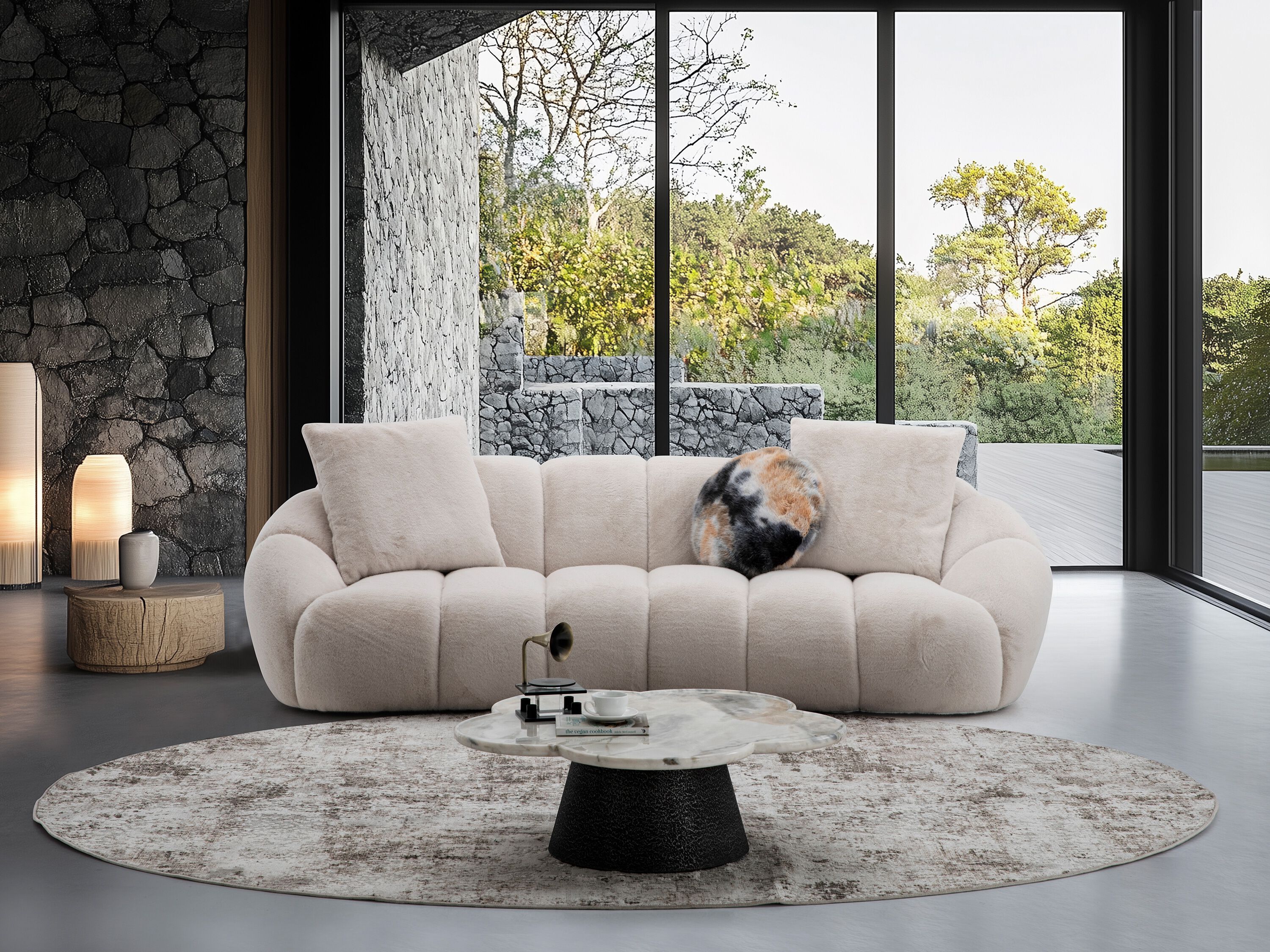 Тканевый изогнутый модульный диван CAMPO DE' FIORI Lotus ARCH-00007132 - Вид №10