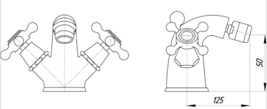 Смеситель MIGLIORE Beatrice ML.BTC-144.СR для биде - хром ML.BTC-144.CR - Вид №3