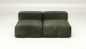 Кожаный модульный диван