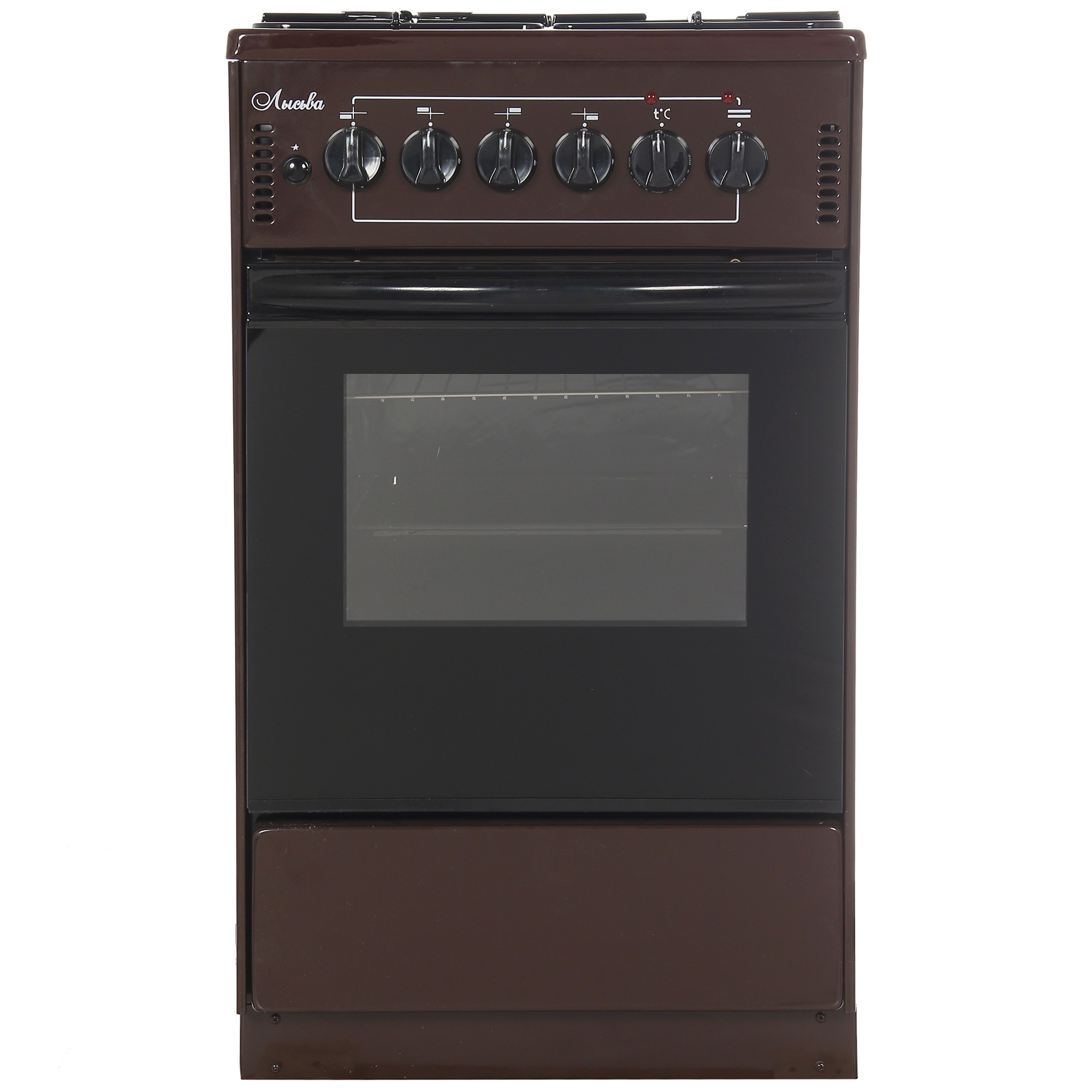 8125819 Комбинированная плита Лысьва ЭГ 401-2у коричневый STDN-0089750