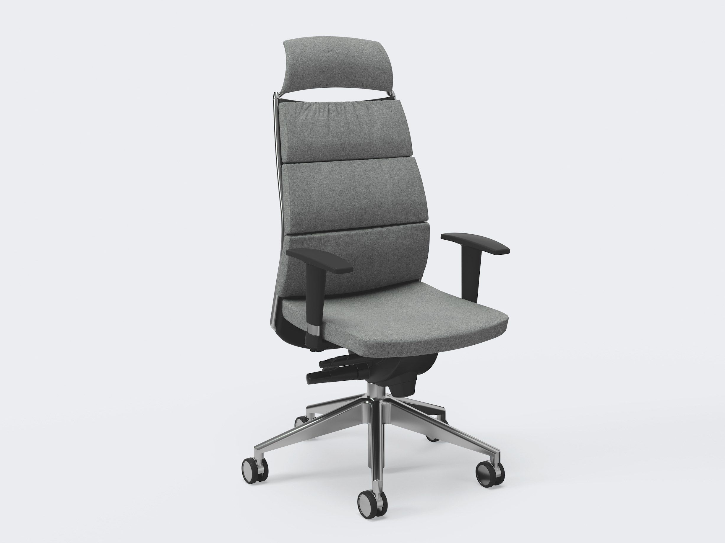 Кожаное офисное кресло с регулируемой высотой и высокой спинкой Ares Line Link XPlus ARCH-00008017 - Вид №1