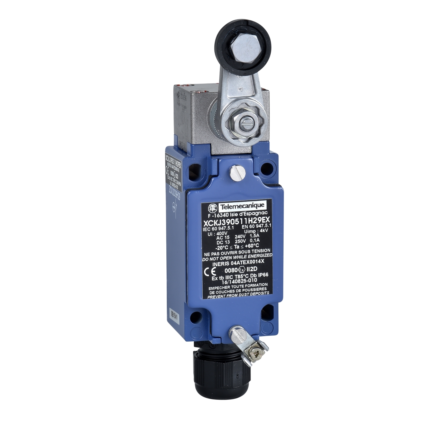 XCKJ390511H29EX МЕТАЛ. КОНЦЕВОЙ ВЫКЛЮЧАТЕЛЬ ATEX M20 Schneider Electric Электромеханические датчики 