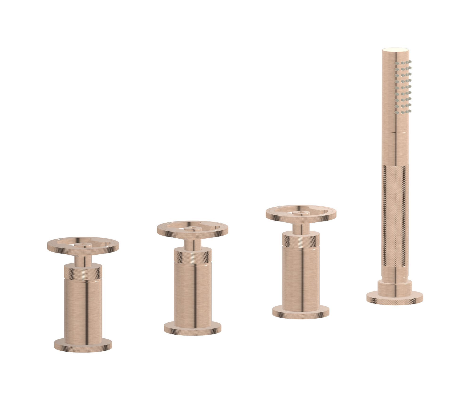 Смеситель для ванны с 4 отверстиями и ручным душем IB Bold ARCH-00153164 - Вид №18