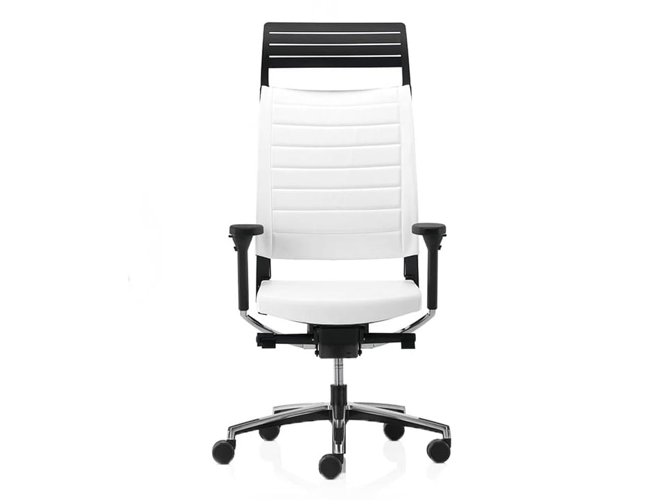 Кожаный регулируемый по высоте офисный стул с подголовником VAGHI Expo 15 ARCH-00025547