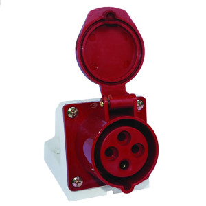 93857359 Розетка стационарная наружная 124 3Р+РЕ 32А 380В IP44 PROxima STLM-0592923 EKF