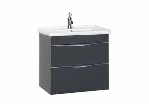 Тумба с раковиной Aquanet Эвора 70 серый антрацит