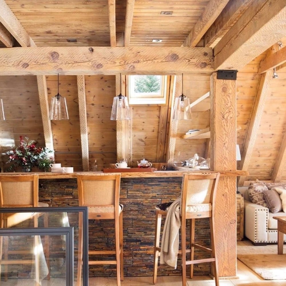 Высокий кожаный табурет с подставкой для ног со спинкой CREARTE COLLECTIONS Luxor Essence ARCH-00147300 - Вид №11