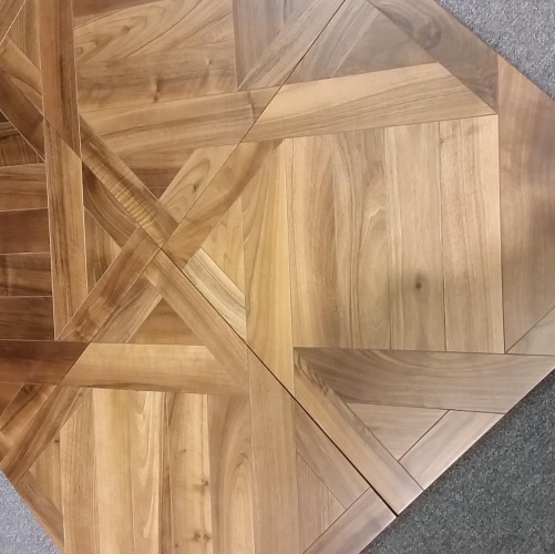 Модульный паркет Da Vinci Инженерный модульный паркет из ореха Кьяра Орех Европейский (Грецкий) Натур (Гладкая) 626х626 мм 2600600083 - Вид №5