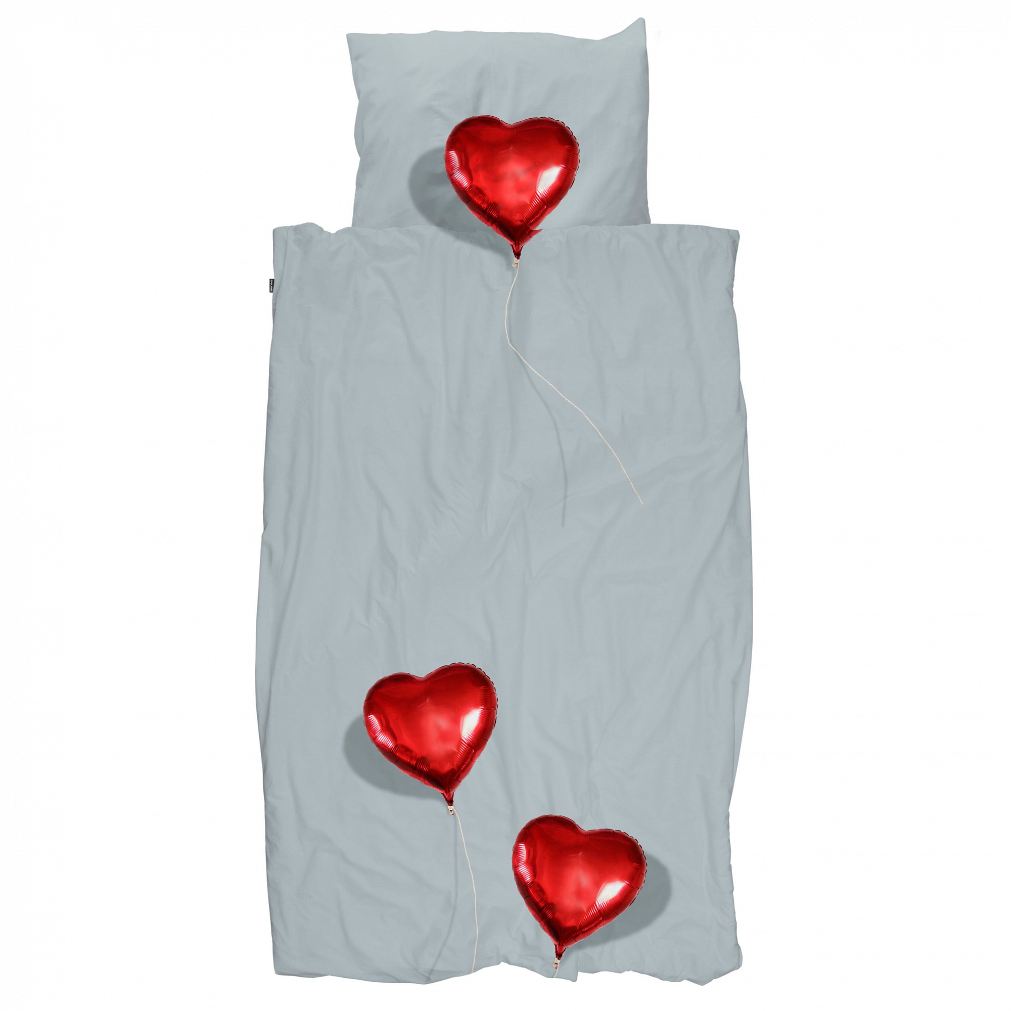 Детское постельное белье односпальное "Сердце в облаках" 150х200 см SNURK  335495 Серый  - Вид №5