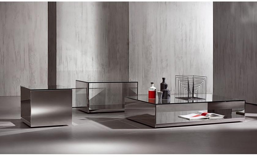 ACERBIS Прямоугольный журнальный столик из нержавеющей стали и хрусталя sun-id-1503791 - Вид №2