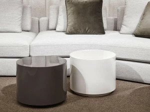 Meridiani Низкий круглый журнальный столик из полимекс®