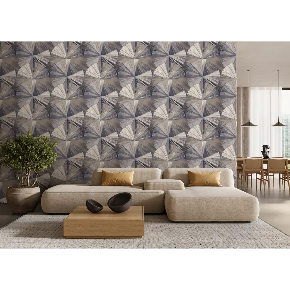 Victoria Stenova Chance - флизелиновые обои с абстрактным узором в коричневых тонах 89400056 STLM-1566662 - Вид №4