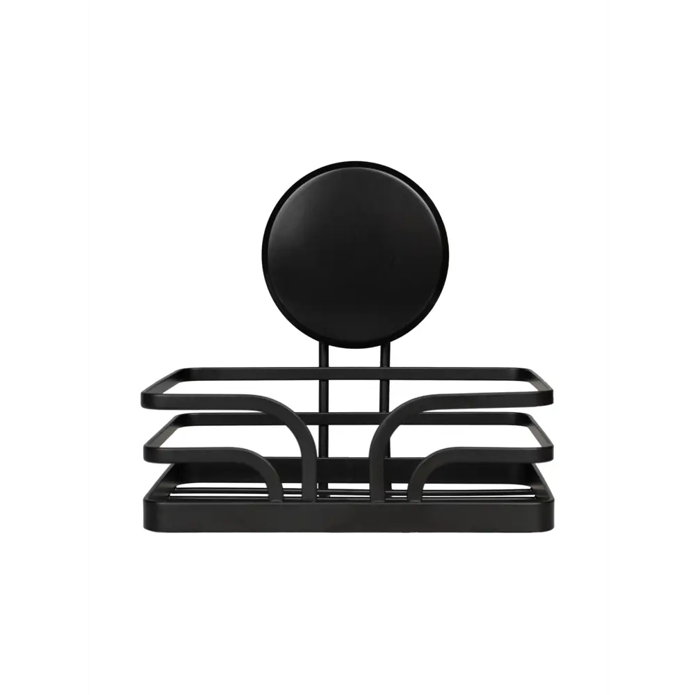 Мыльница Аквалиния металл цвет черный На липучке STLM-2157773