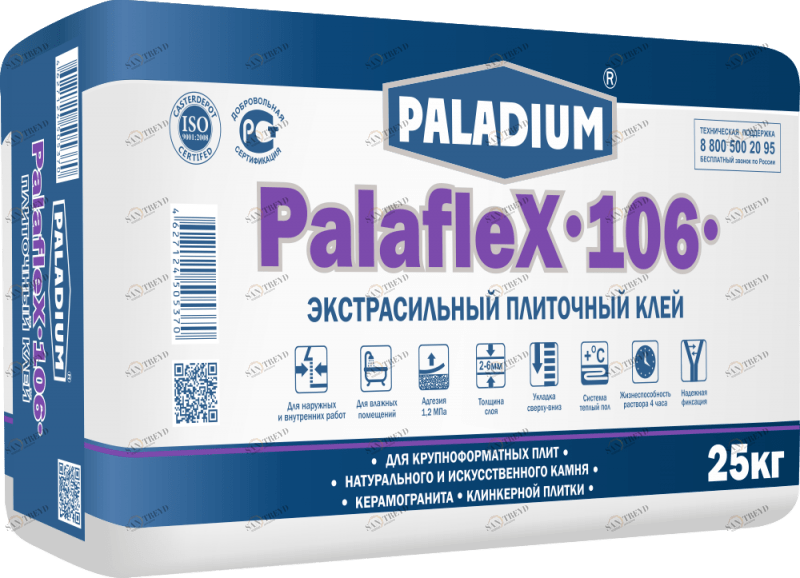 PL-106/25 Плиточный клей PalafleX-106, 25 кг Paladium 