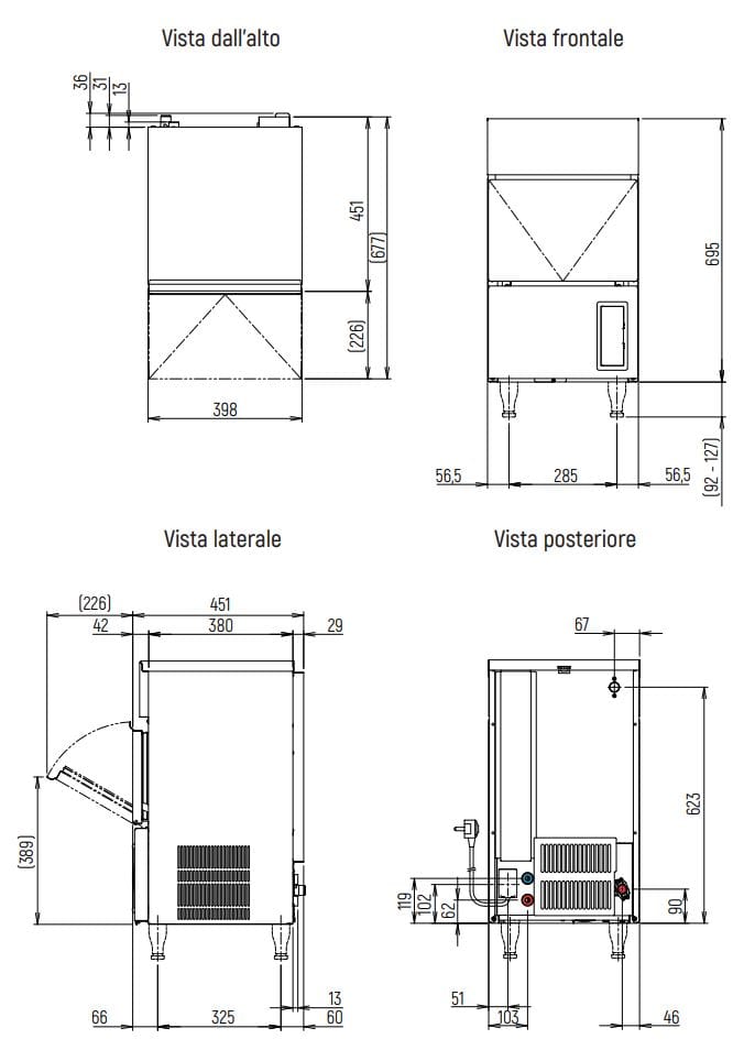 Ледогенератор с водяным охлаждением Hoshizaki IM-30 CWPE ARCH-00016250 - Вид №2