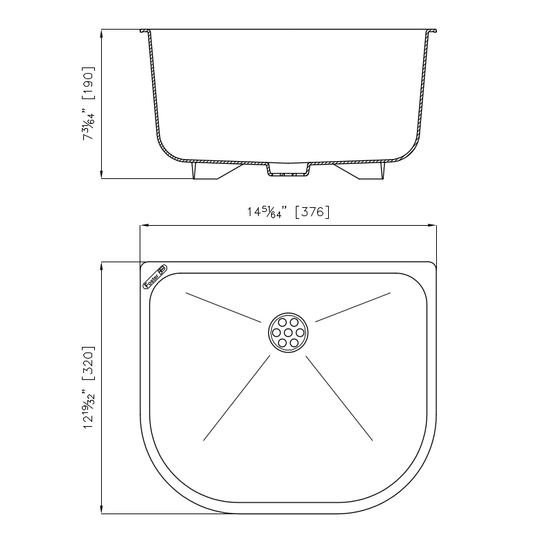 8152100 Vaschetta bianca 8152 100 Fosterspa  - Вид №1