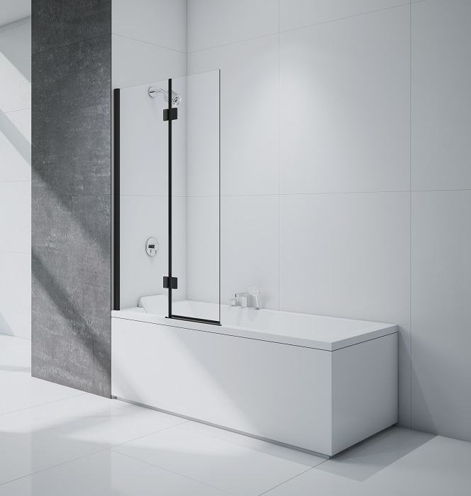 BLKMB7R Душевое ограждения на борт вынны MERLYN Ирландия BLACK