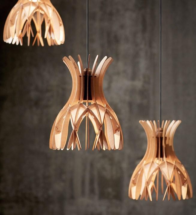 BOVER Led подвесной светильник из дерева Dome S/20/13l - Вид №1