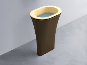 AMLA65-CN+AMPILO-PL+AMCOLO-CA Раковина Amedeo Ovale отдельностоящая cielo Enjoy + Amedeo